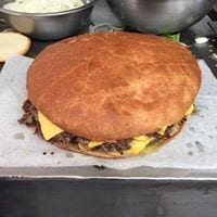 1 Lb "BeltBuster" Burger.