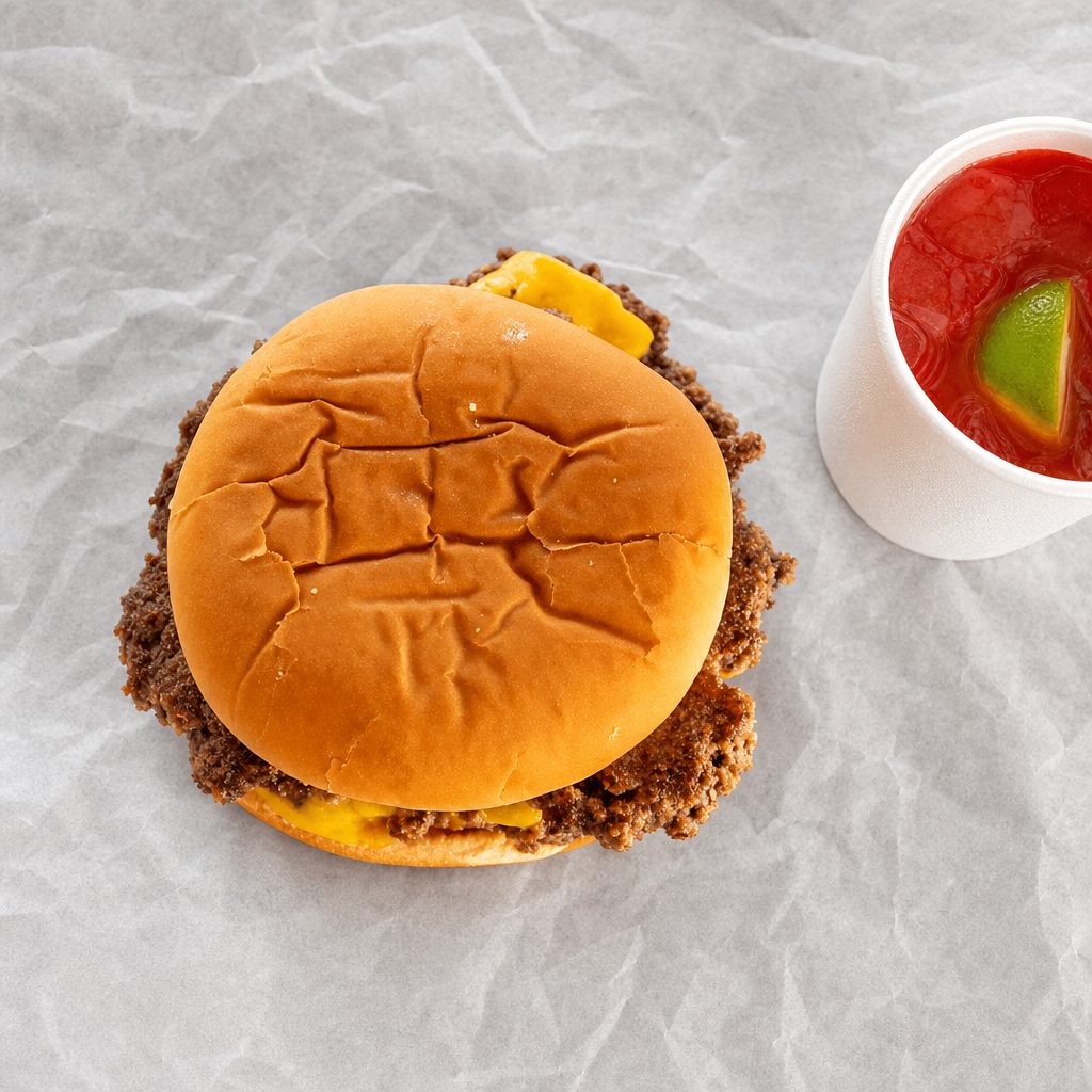 1/3 Lb "Double" Burger.