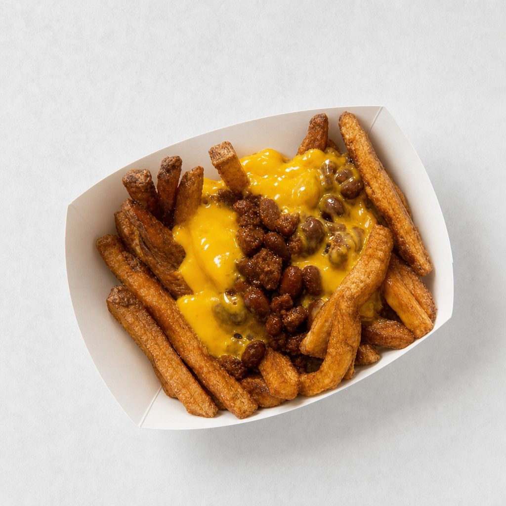 Fries or Tots with Chili & Cheese.
