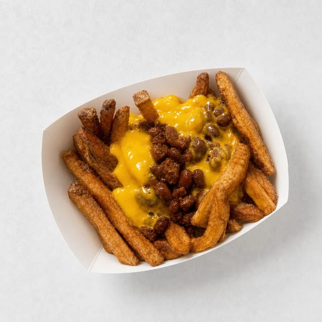 Fries or Tots with Chili & Cheese.